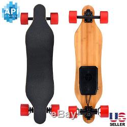 Electric Skateboard DUAL 350W Hub Motor Bluetooth Remote Maple Deck Longboard