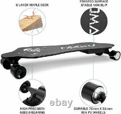 Electric Skateboard Longboard Deck 350W Hub Motor 4000mAh Battery with Remote