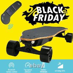 Electric Skateboard Longboard Maple Deck Crusier with Remote Controller Top NEW