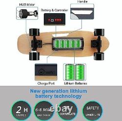 Electric Skateboard withRemote, 350W Electric Longboard 20KM/H Complete Beginners