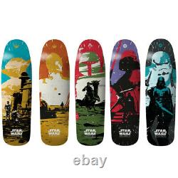 Element Skateboard Deck Star Wars 80s Old School 5-Pack Yoda Droid Boba Vader