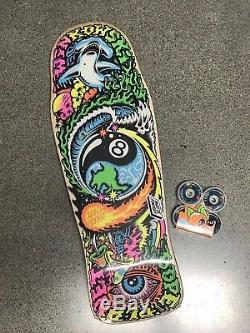 Erick Winkowski Dope Planet old school Santa Cruz skateboard deck & Oj wheels
