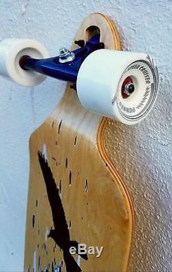 Flippin Board Co Bluejay Bamboo Longboard Complete Skateboard