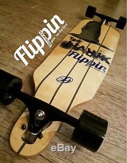 Flippin Board Co Hawk Drop Down Bamboo Freeride Longboard Skateboard new paris