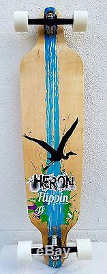 Flippin Board Co Heron bamboo Drop Down Through Longboard Complete