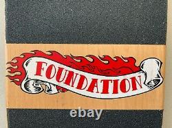 Foundation Skate Deck 1998 RARE Longboard TEAM DECK VINTAGE FREE SHIPPING