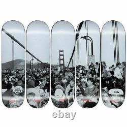 GX1000 x Michael Jang Golden Gate Bridge Photograph 5 Skateboard Decks Full Set