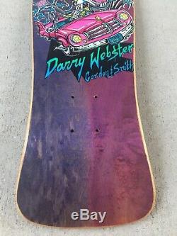 G&S Gordon Smith Danny Webster Skateboard Deck NOS Purple Fade Vintage Old