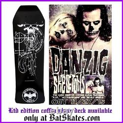Glenn Danzig Misfits Samhain Coffin Cut Skateboard 2015 Bat Skates 218/222
