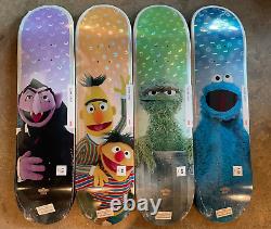 Globe x Sesame Street Full Set 4 Skateboard Decks Limited Edition NOS RARE