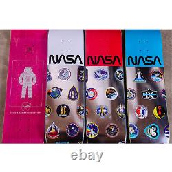 Habitat X NASA Skateboard Deck 3 Pack Mission Patch Logo COLLECTOR MUST HAVE