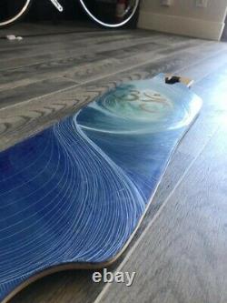 Hand Painted Drop Through Longboard Deck