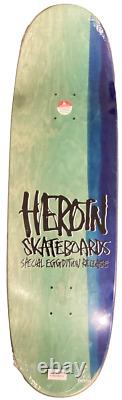 Heroin El Huevo Limited Edition Gold Foil 9.4 Skateboard Deck