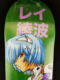 Hook-Ups Evangelion Rei Ayanami Deck Purple/Green Skateboard JK Industries Rare