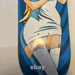Hook-Ups Nurse Daisy Skateboard Deck 8.25 Signed Jeremy Klein Blink 182 Anime
