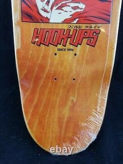 Hook-Ups Shredded Deck orange veneer Skateboard JK Industries Rare new sealed