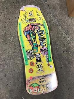Hosoi Skates Paint Air Pops & Christian Hosoi Signed Skateboard Deck Limited