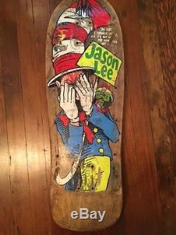Jason Lee Blind Cat in the Hat Vintage Original Skateboard Deck