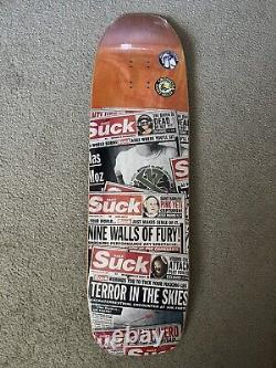 Jeff Grosso Antihero Daily Suck 9.25 x 32.68 Shaped Skateboard Deck Orange