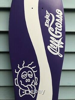 Jeff Grosso Enjoy Deck Tribute Skateboard Deck Screened Purple