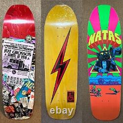 Jeff Grosso, Natas, Ben Schroeder skateboard decks. All 3 Decks! ? Brand New