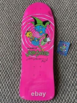 John Lucero Jester Skateboard Autographed 30 X 10 Rare Madrid Sticker
