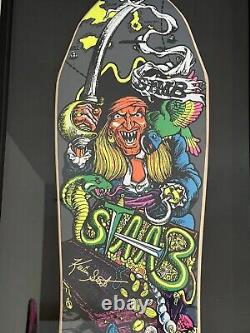 Kevin Staab Pirate Sims Dark Grey Reissue Signed Vintage Deck Staabtreasures NOS
