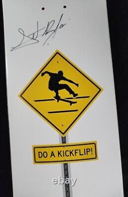 Leticia Bufoni Signed Berrics Do a Kickflip Skateboard Autograph White 8 Deck