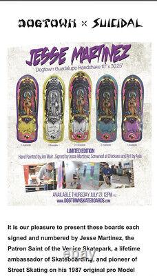 Limited Edition Dogtown Skateboard Deck Jesse Martinez Guadalupe Handshake #2/2
