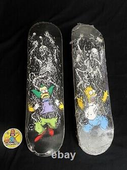 Lot Of 2 Rare Zero Springfield Massacre Skateboard Decks The Simpsons