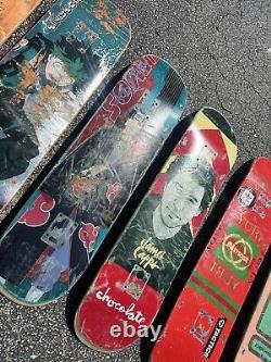Lot of 6 Skateboard Decks! 32in length. Some wear see pics