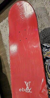 Louis Vuitton x Supreme Monogram Red Skateboard Deck