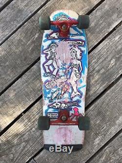 Mark Gonzales Vision Skateboards Vintage Skateboard Color My Friends In