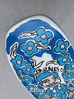 Mark Gonzales Vision Vintage Skateboard Color My Friends In Gonz and Roses