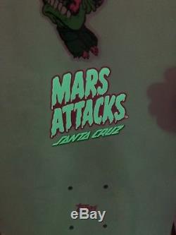 Mars attacks Santa Cruz skateboard deck Glowing fear glow in the dark #6 GITD