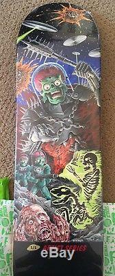 Matt Stikker custom painted Santa Cruz Skateboards Mars Attacks deck! 1/1