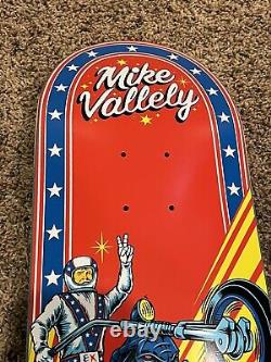 Mike Vallely Elephant Brand Skateboards Evel Knievel Peace Sign Rare Deck