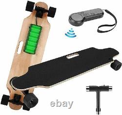 NEW Electric Skateboard Maple Deck Longboard Crusier with Remote Controller