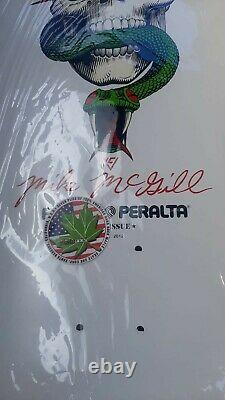 NEW! Powell Peralta Bones Brigade Mike McGill White Skateboard deck