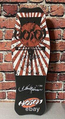 NOS Hosoi Signed Prototype 1980's Skateboard Deck OG Complete Vintage Santa Cruz
