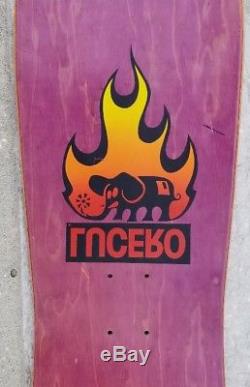 NOS Lucero 12XU Vintage Skateboard Deck 1989 John schmitt stix black label