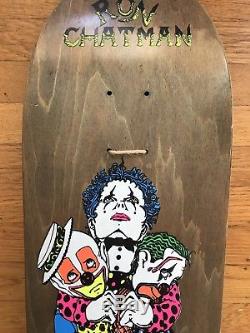 NOS Ron Chatman 92 World Industries Rare Rare3 Clowns Skateboard Deck