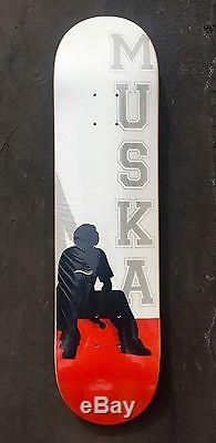 Nos Shortys Chad Muska 90s Skateboard Deck Red 1990s