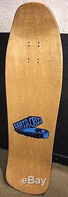 NOS Vintage Natural Stained Santa Cruz Ross Goodman Gravedigger skateboard Deck