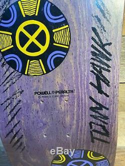 NOS Vintage Powell Peralta Tony Hawk Medallion skateboard deck 1990