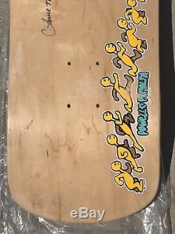 NOS vintage 90'S Powell Peralta Lance Mountain skateboard deck Signed