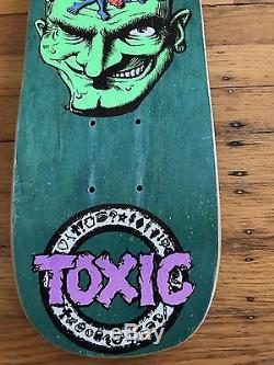 NOS vintage Denny Riordon people In My Head Freestyle Toxic Skateboard Deck