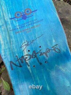 Natas Kaupas & Skip Engblom SMA Signed Hand Painted Limited Edition Skateboard