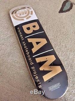 New 2004 Element Skateboard Projects Bam Margera Skateboard Limited Gold Edition