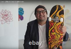 New Rare El Pollo Loco / David Flores Signature Flame Art Skateboard Deck
